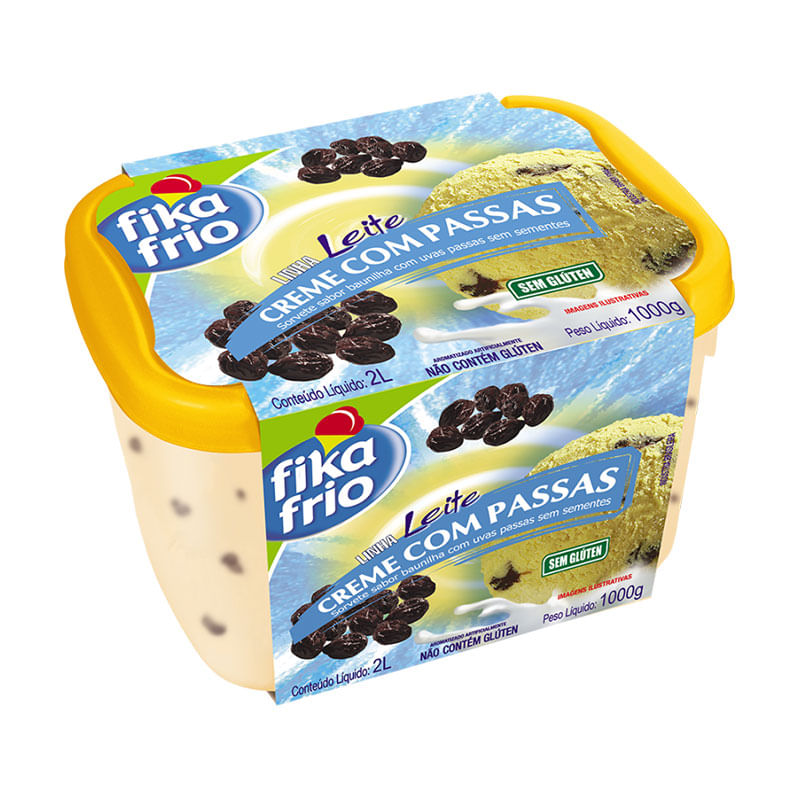 SORV FIKA FRIO 2L CREME C PASSAS