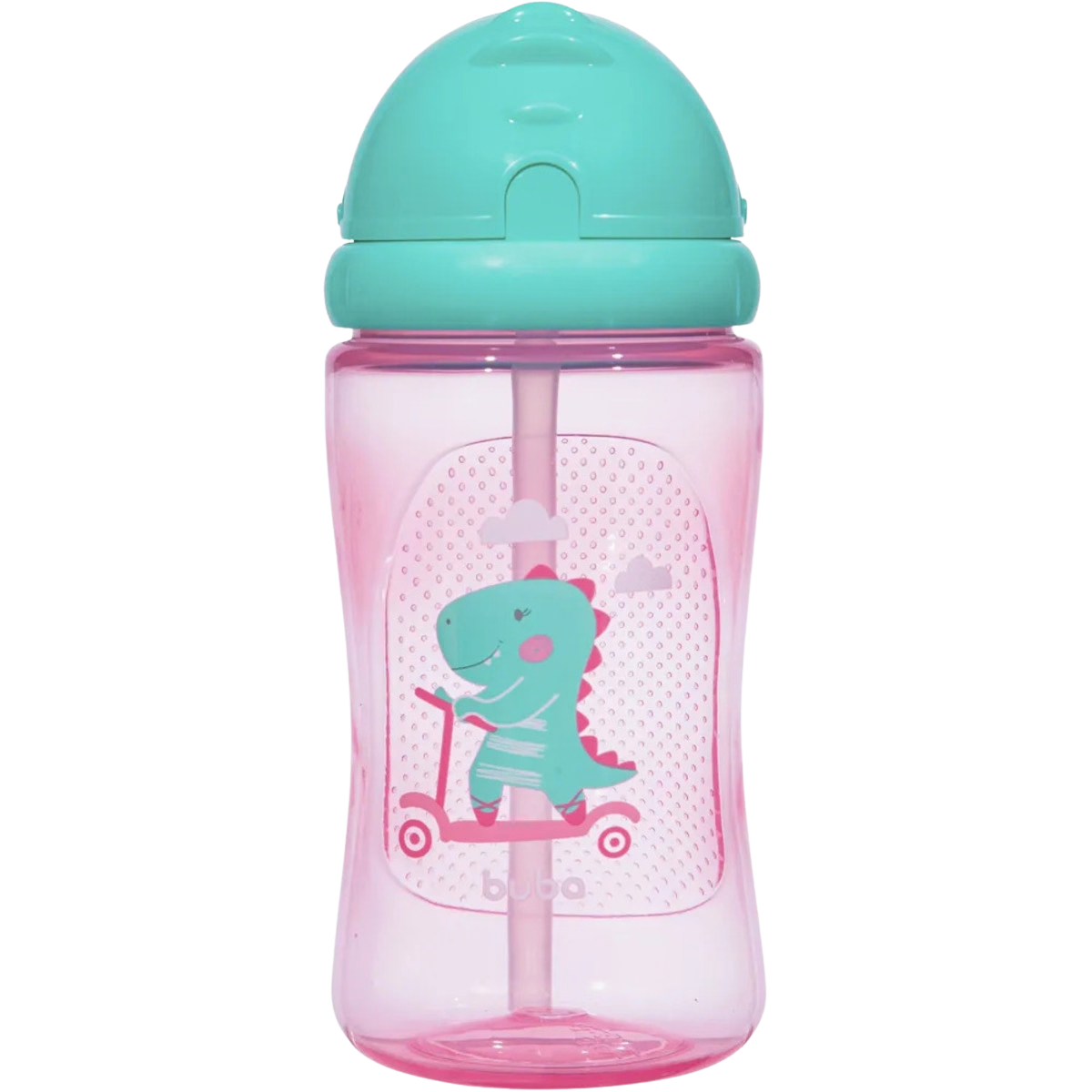 Garrafinha Dino Patinete Rosa - Buba 