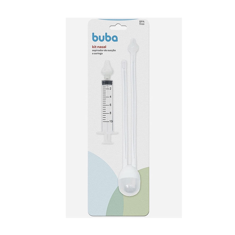 Aspirador Nasal de Sucção e Seringa Buba