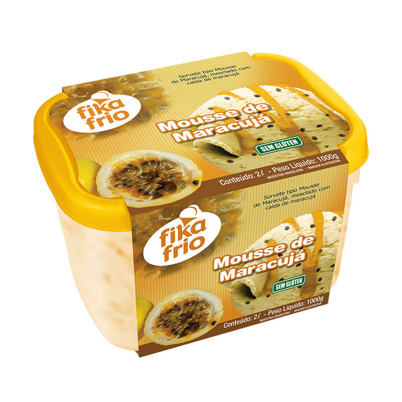 Sorvete Fika Frio 2L Mousse de Maracuja