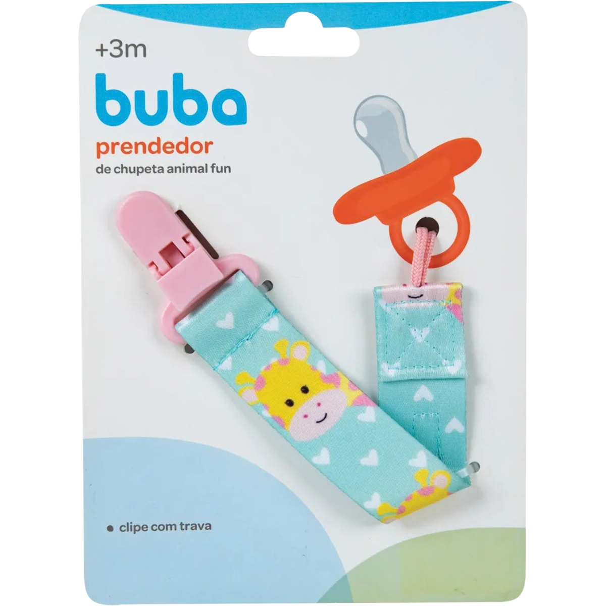 Prendedor De Chupeta Fun Girafa - Buba 