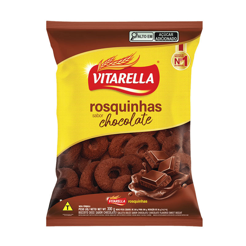 Biscoito Rosquinha Vitarella Chocolate 300g