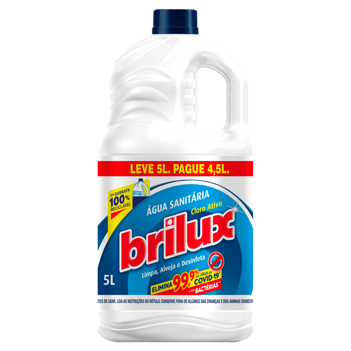 Água Sanitária Brilux Promoção Leve 3L Pague 2,5L