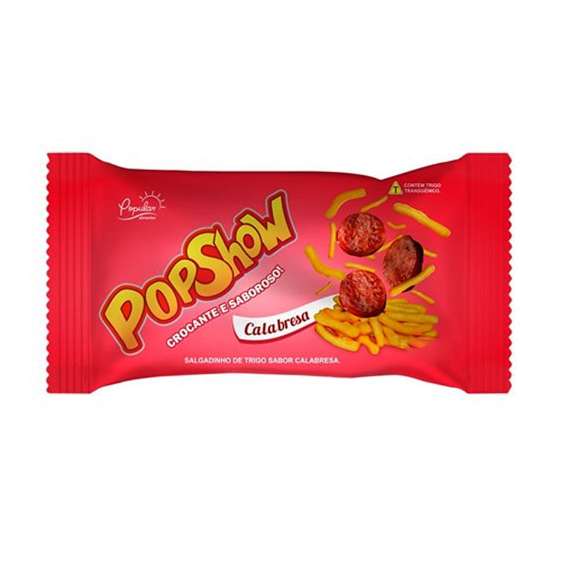 Salgadinho Popular  Popshow Calabresa 40g