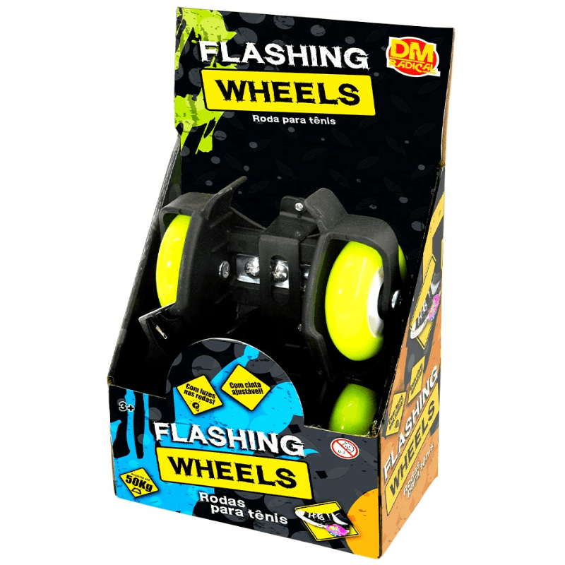 Flashing Wheels Rodas para Ténis 