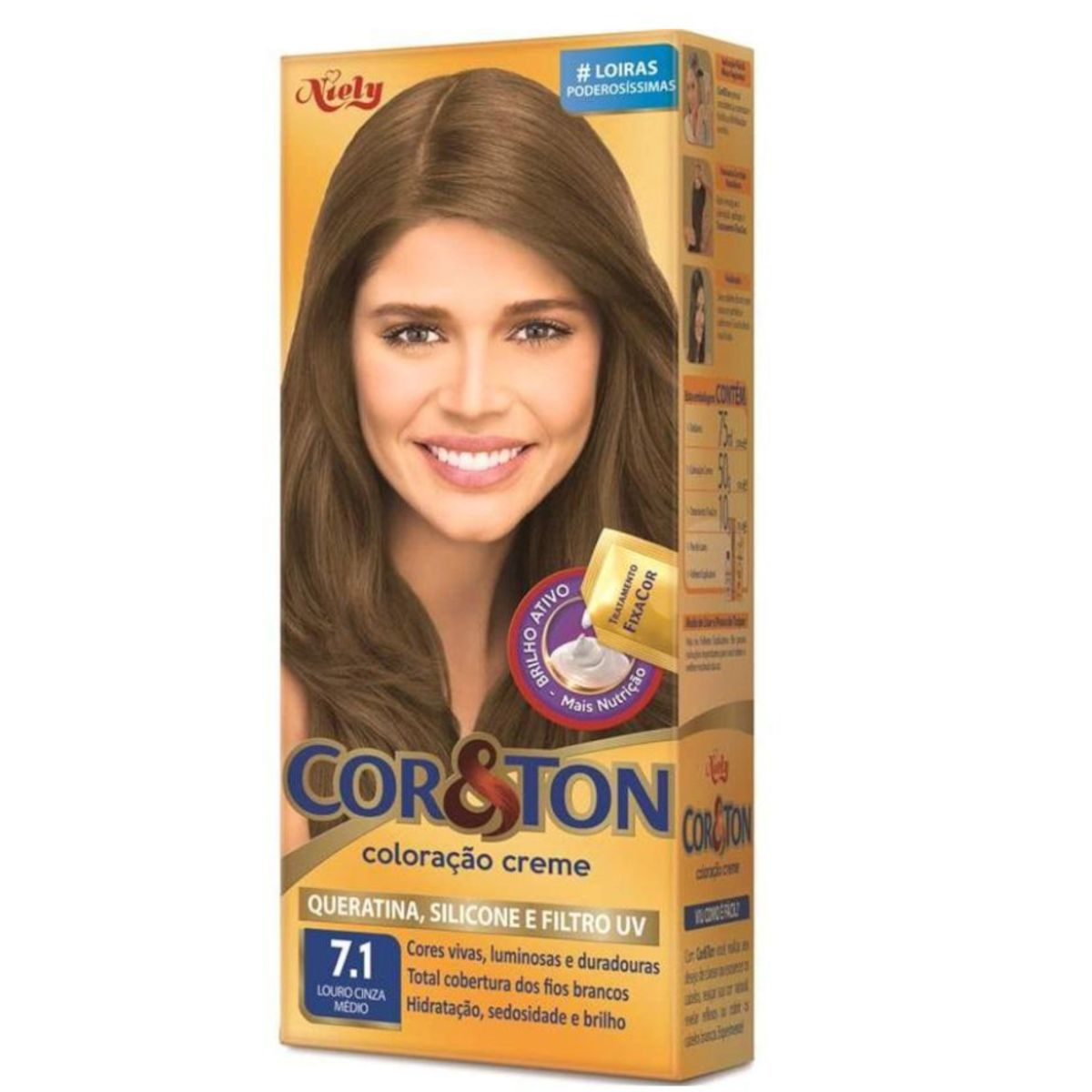 Tinta Niely Cor&Ton 7.0 Louro Médio