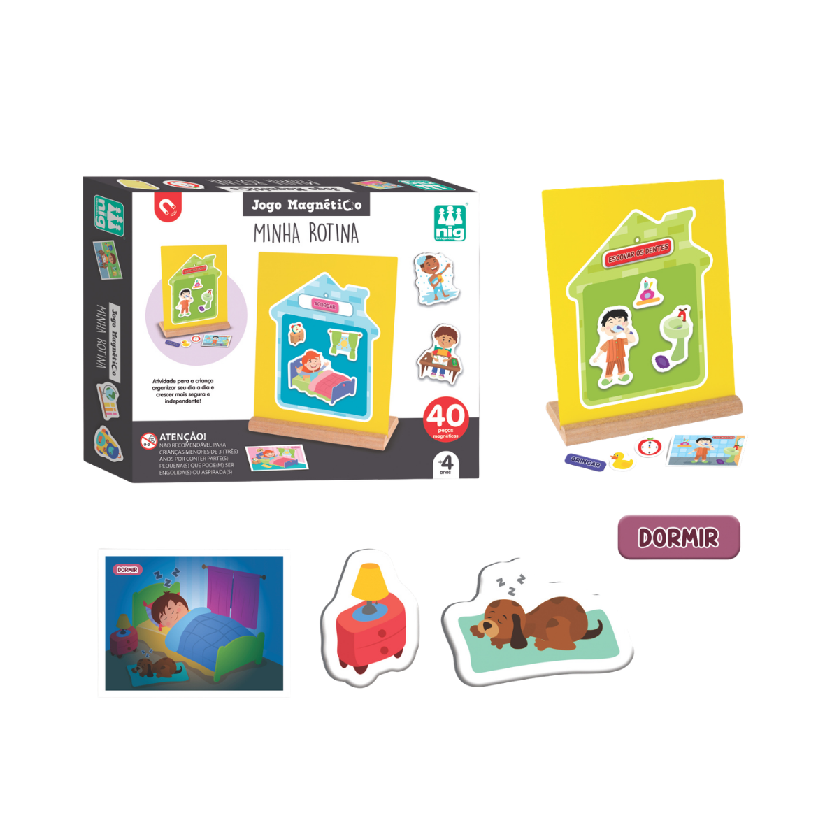 Quadro das Emoções Jogo Magnético Nig Brinquedos