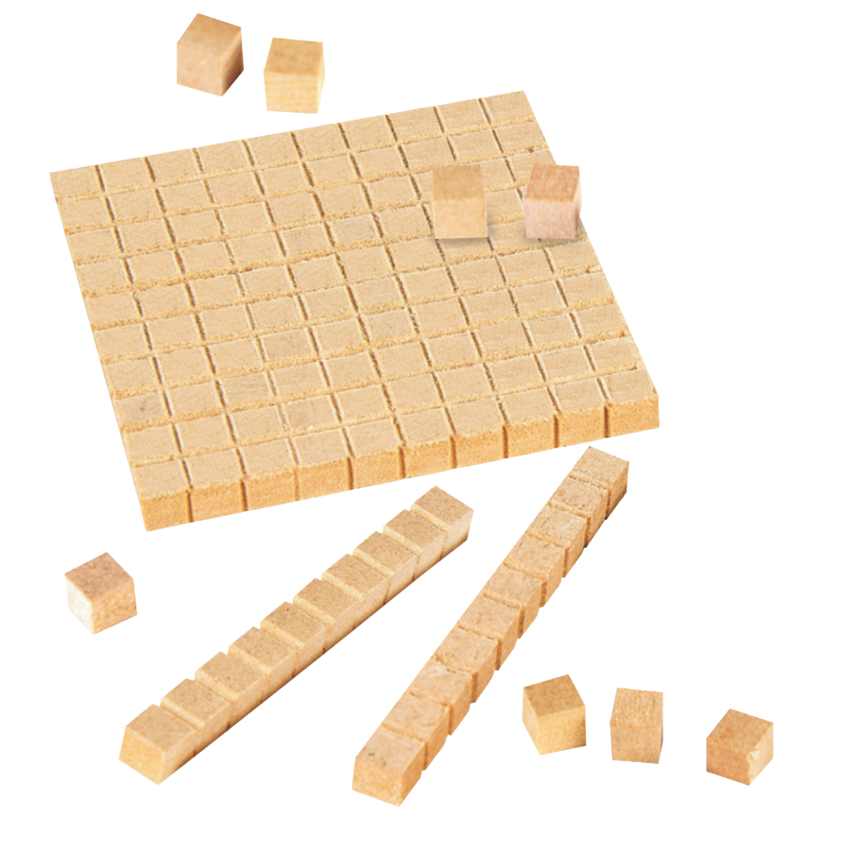 Material Dourado em Madeira 62 peças, Nig Brinquedos