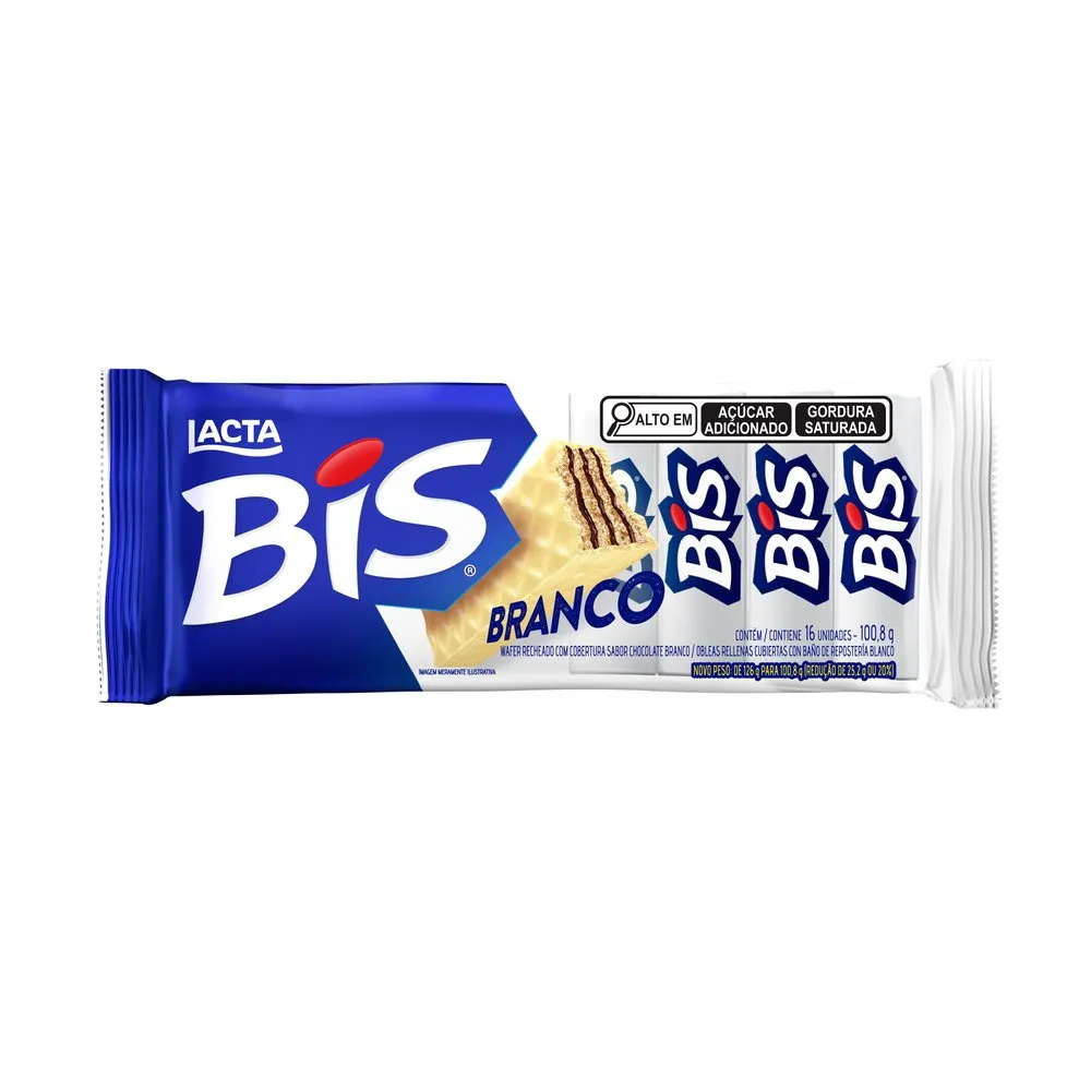 Bis Chocolate Branco Lacta Laka 100,8g