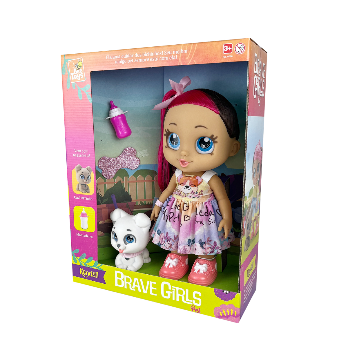Boneca Brave Girls Kendall Pet - Bee Toys