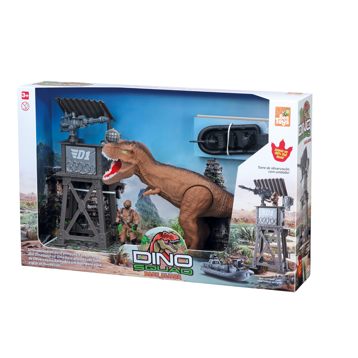 Dino Squad Base Aliada - Bee Toys