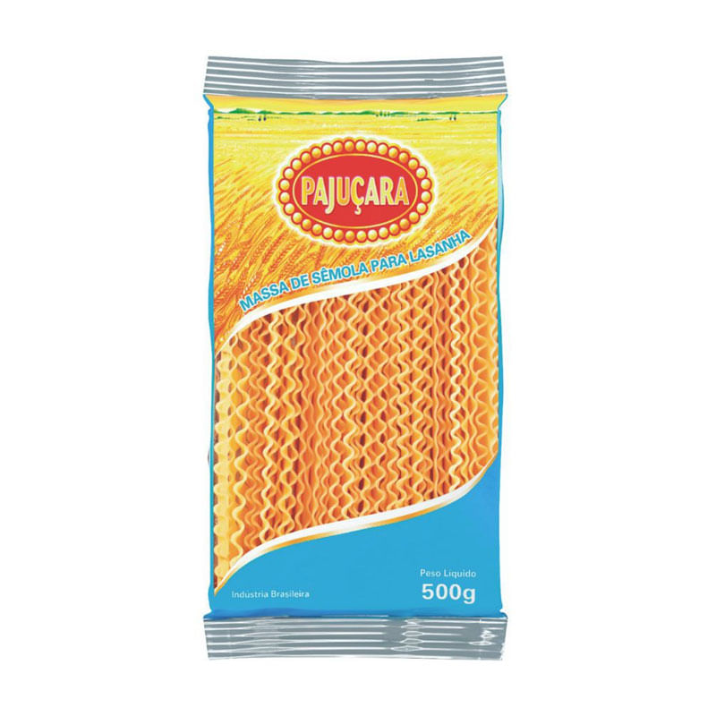 Macarrão Lasanha Pajuçara Sêmola 500g 