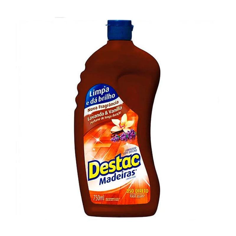 Limpador Destac para Pisos de Madeira Lavanda & Vanilla 750ml