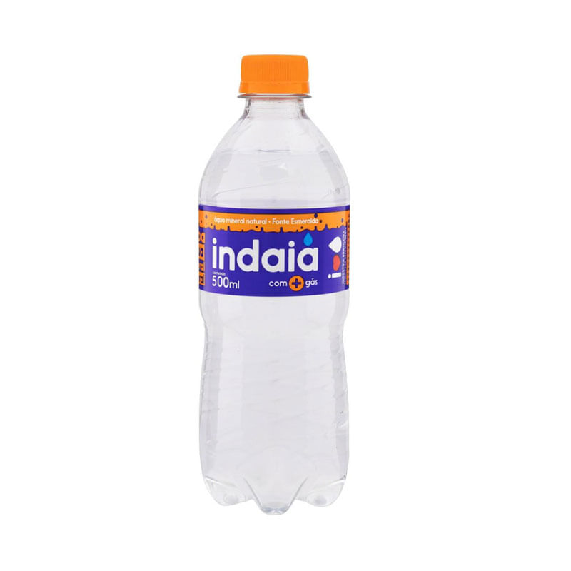 Água Mineral Indaiá com Gás Garrafa 500ml
