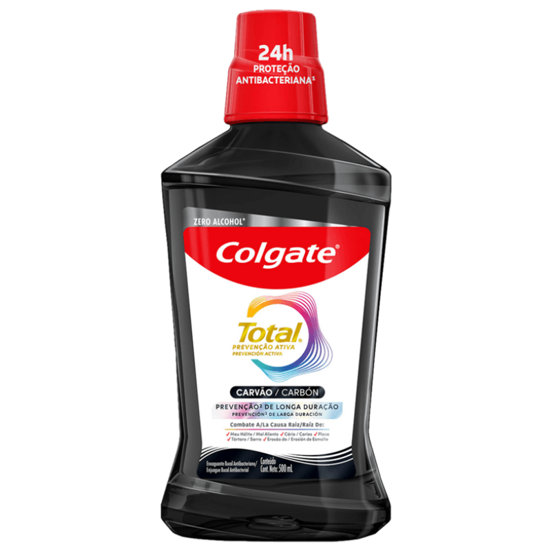 Enxaguante Bucal Colgate Total 12 Carvão 500ml