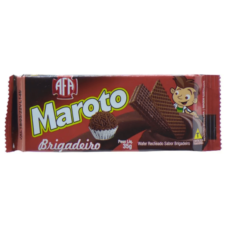 Biscoito Wafer Maroto Brigadeiro 35g 