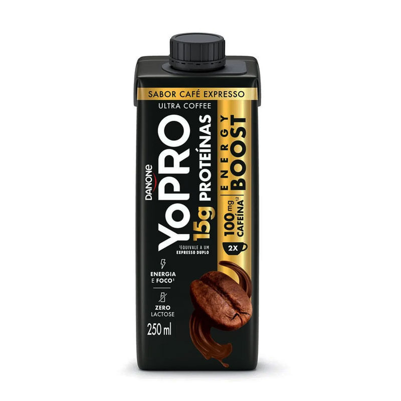 Yopro Café Espresso Zero Lactose Energy Boost 250ml