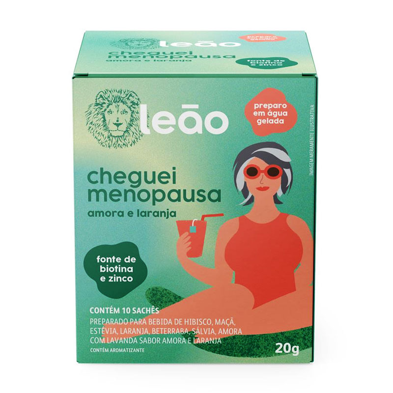Chá Leão Fases Cheguei Menopausa 20g