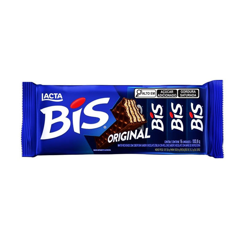 Bis Chocolate ao Leite Lacta 100,8g