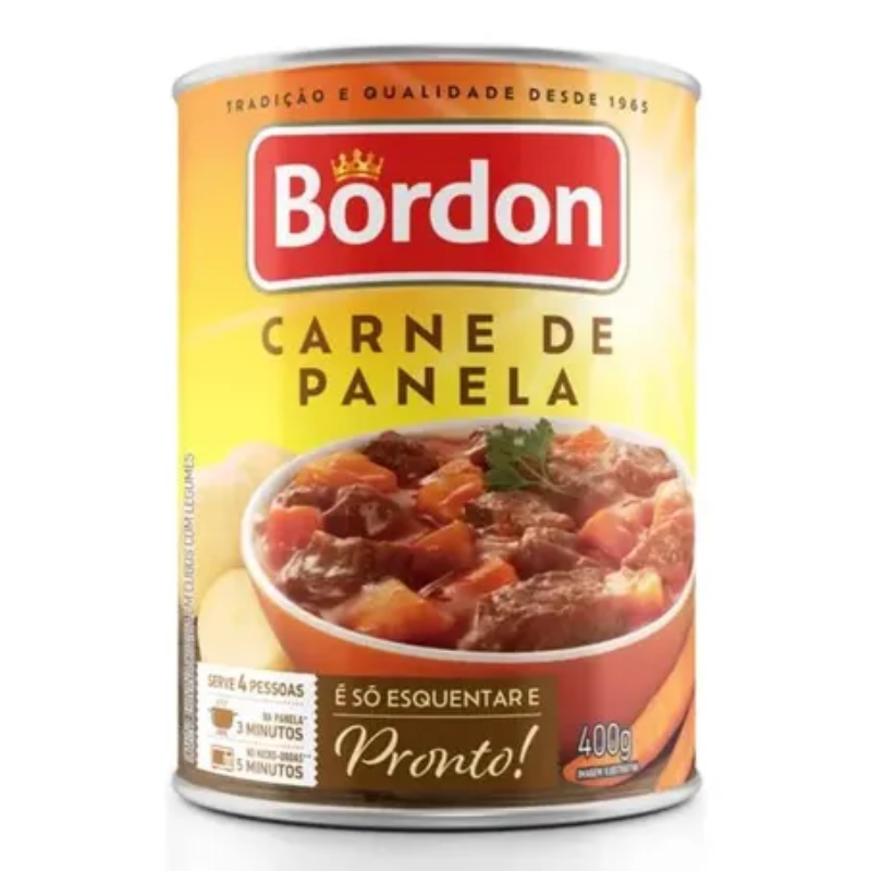 Carne Bovina em Cubos com Cenoura e Batata Bordon 400 g