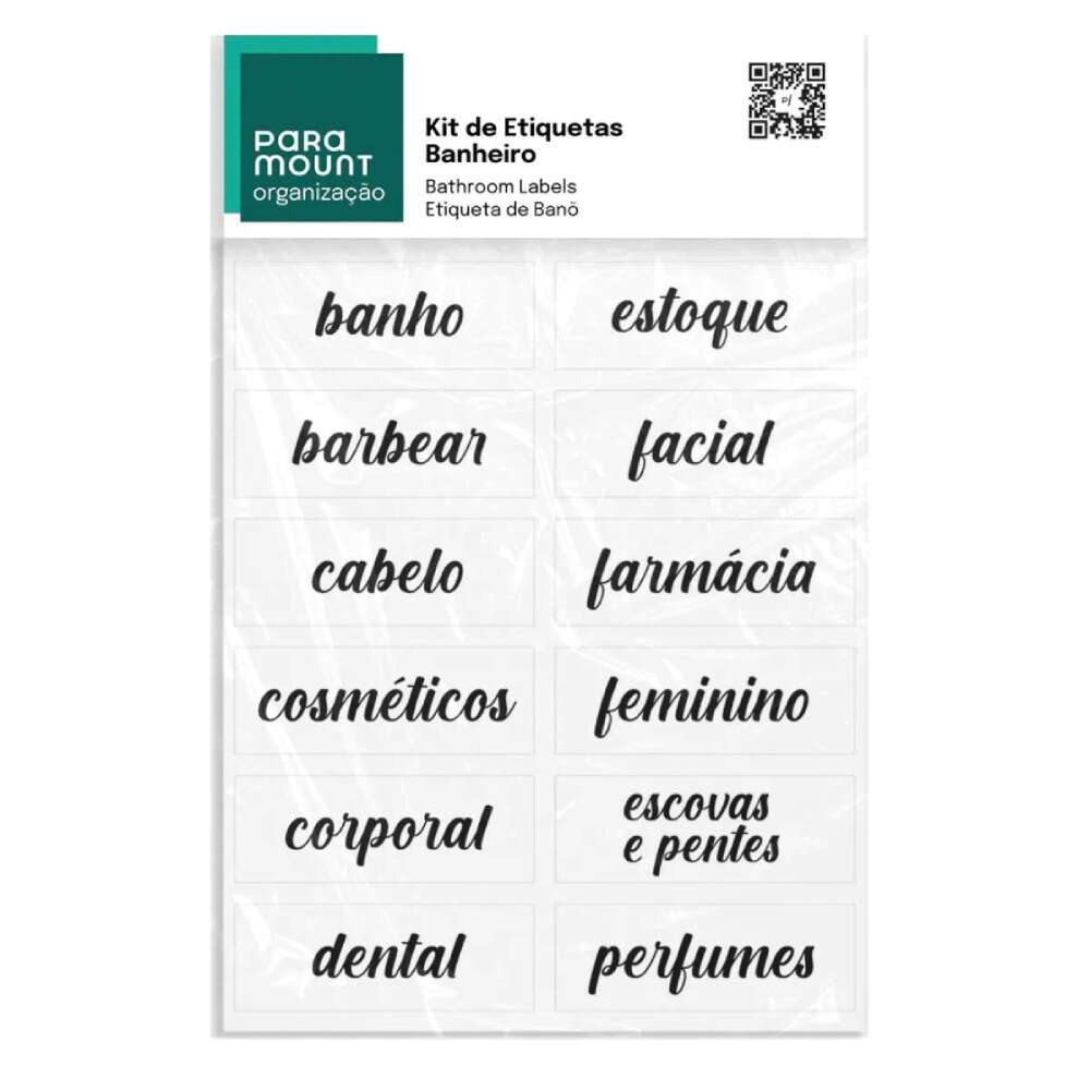 KIT ETIQUETAS BANHEIRO C 12UN