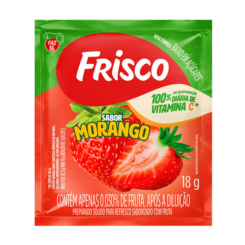 Refresco Frisco Morango 18g
