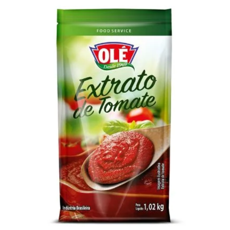 Extrato de Tomate Olé 1,02 kg  Sachê