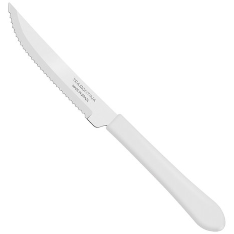 FACA CHURRASCO INOX AVULSA LEME BRANCA
