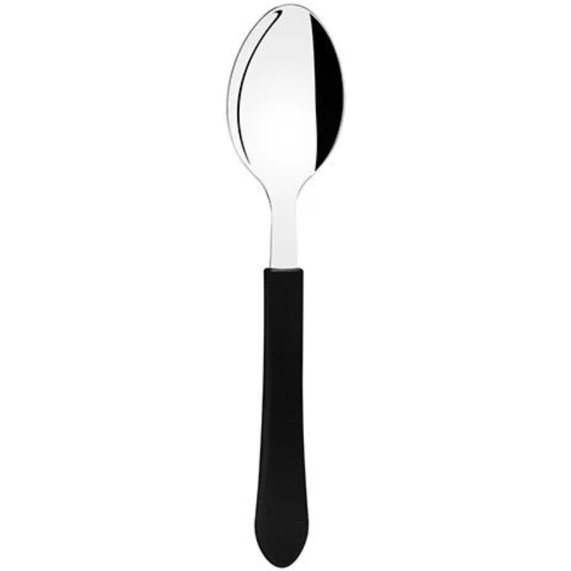 COLHER MESA INOX AVULSA LEME PRETA