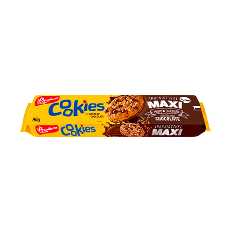 Biscoito Cookie Bauducco 96g Maxi Chocolate