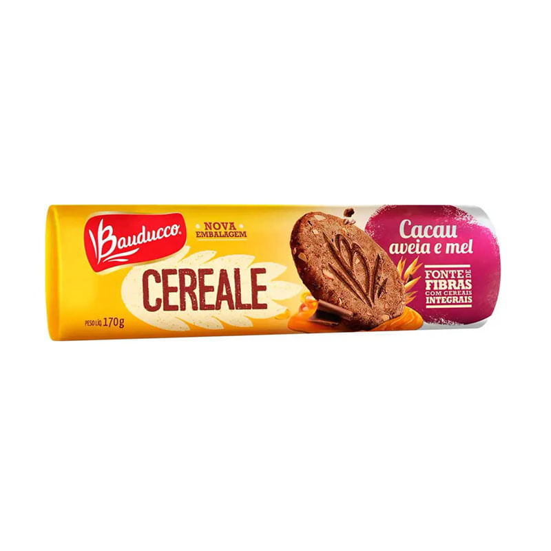 Biscoito Cereale Bauducco 170g Cacau Aveia Mel