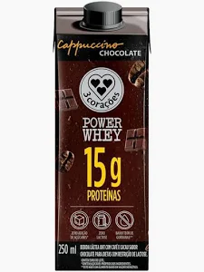 Bebida 3 Corações Cappuccino Power Whey Cookies  Cream 250ml