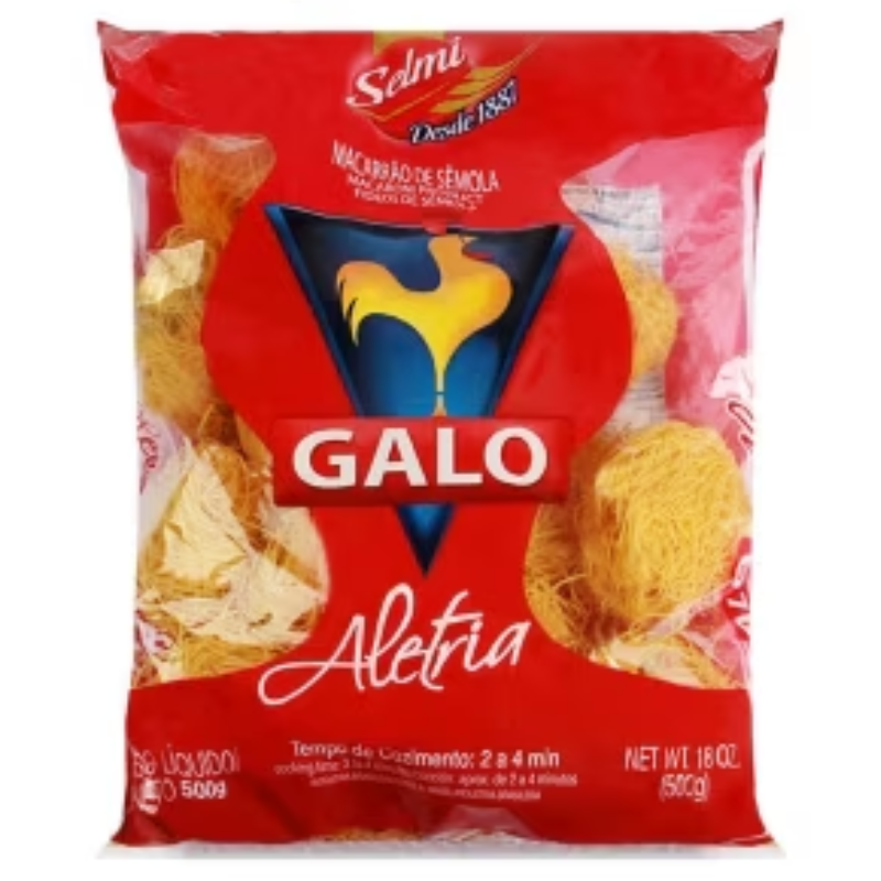 Macarrão de Sêmola Galo Aletria 500g