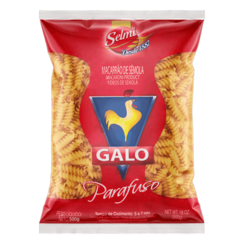 Macarrão Galo Parafuso Sêmola 500g