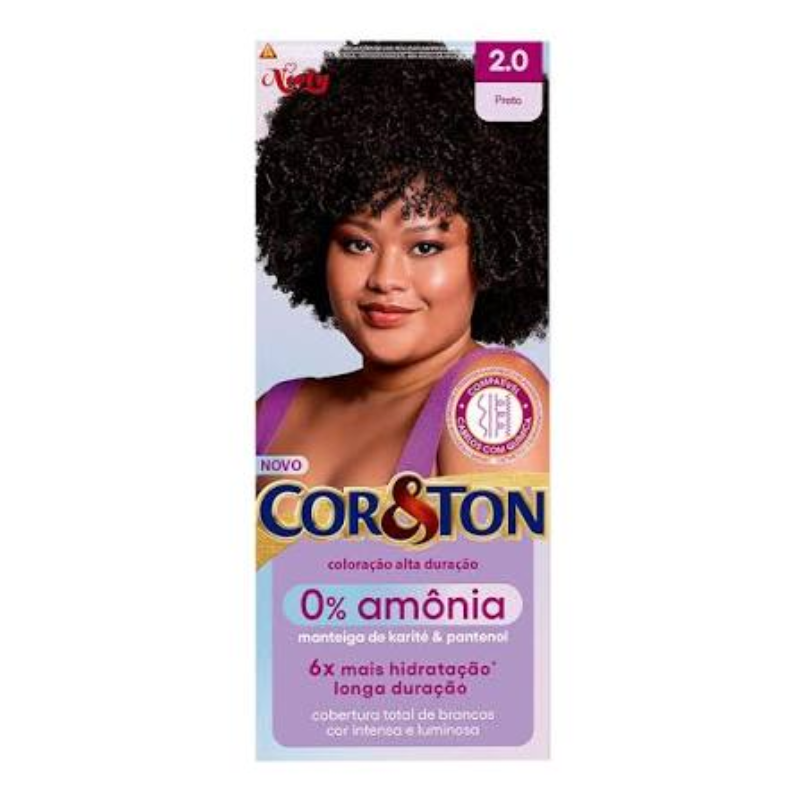 Tintura Niely Cor & Ton Sem Amônia 2.0 Preto