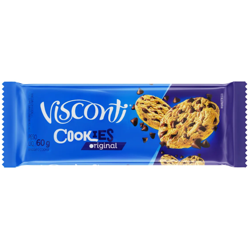 Biscoito Cookies Visconti 60g Original