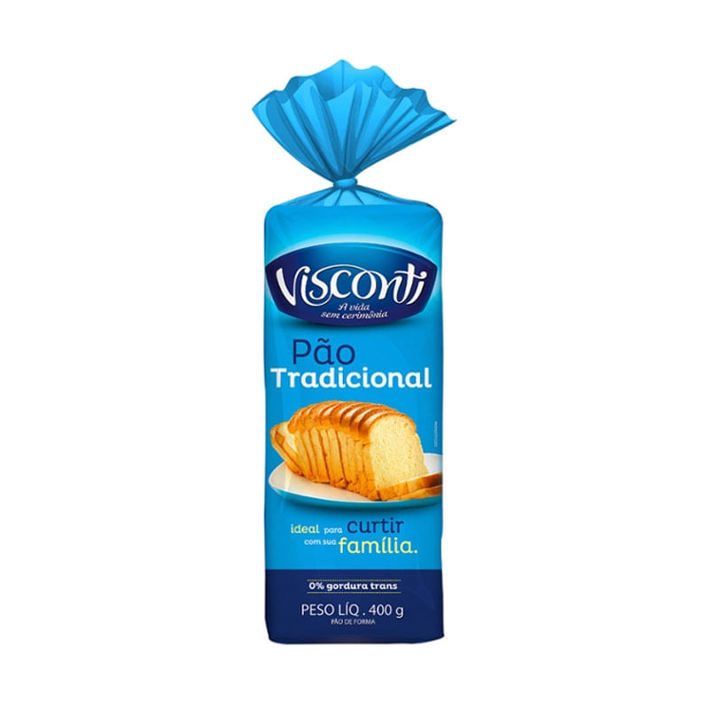 Pão de Forma Visconti 400g Tradicional