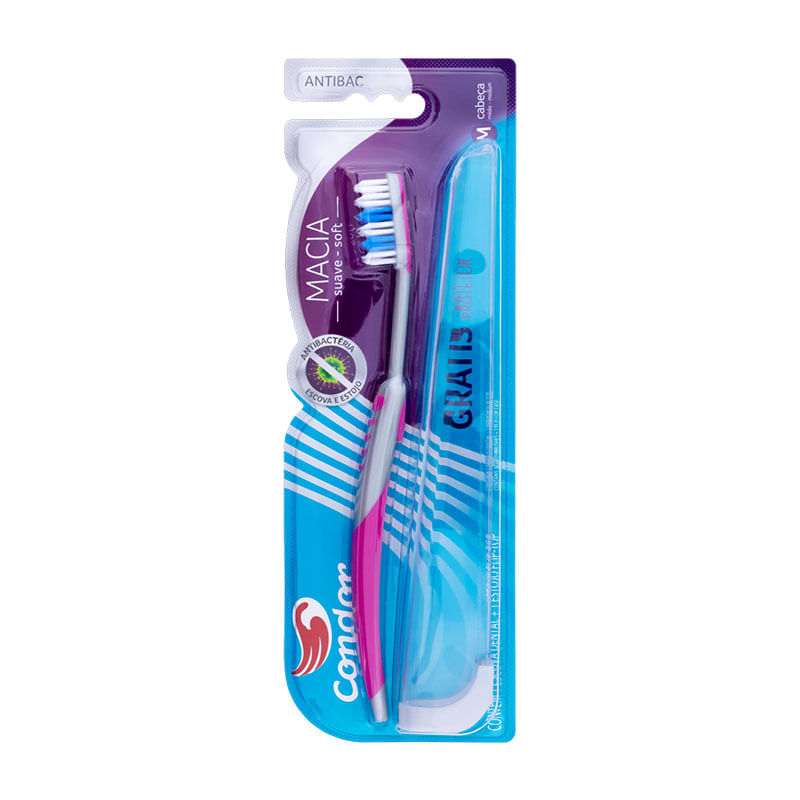 Escova Dental Condor Antibac Macia 3258-0