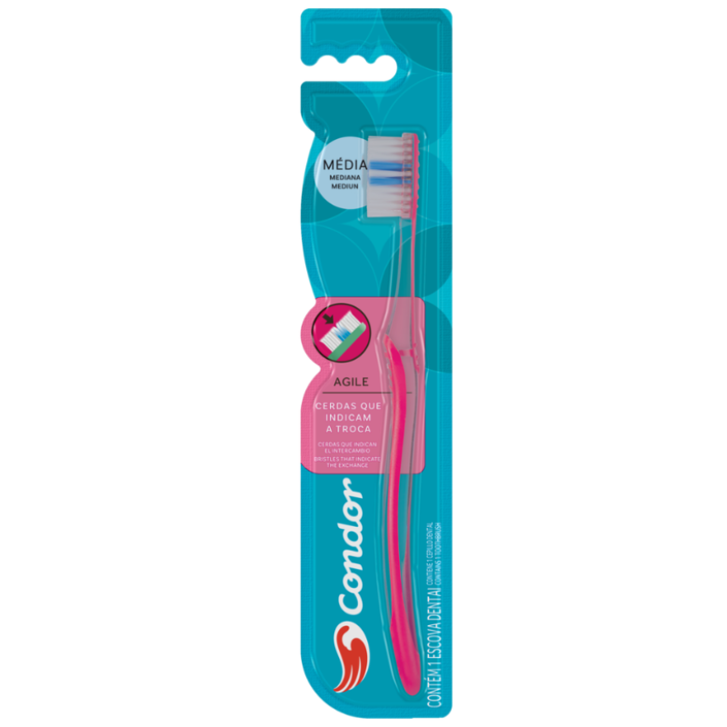 Escova Dental Condor Agile Média 3262-1