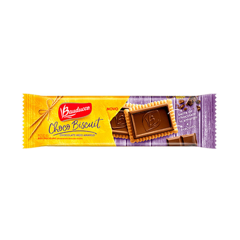 Choco Biscuit Bauducco 80g Meio Amargo