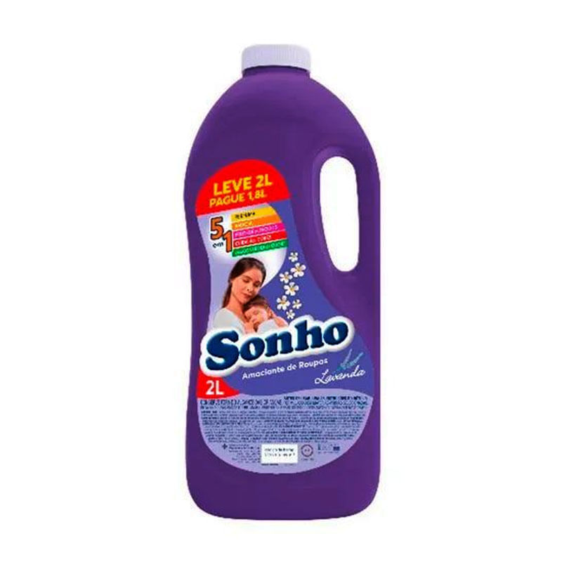 Amaciante Sonho Lavanda  Leve2L Pague1,8L