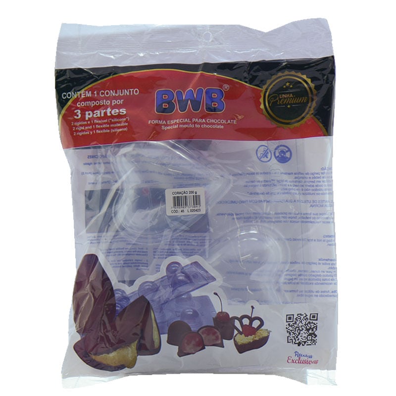 Forma BWB Especial Tradicional Coração 200g