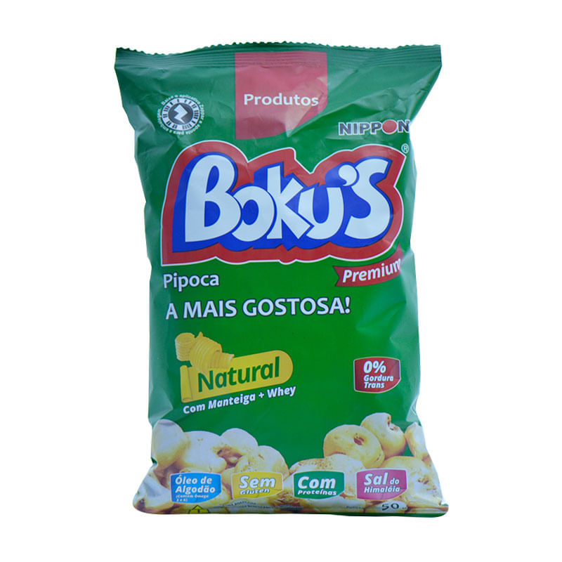 PIPOCA BOKUS NATURAL 50G