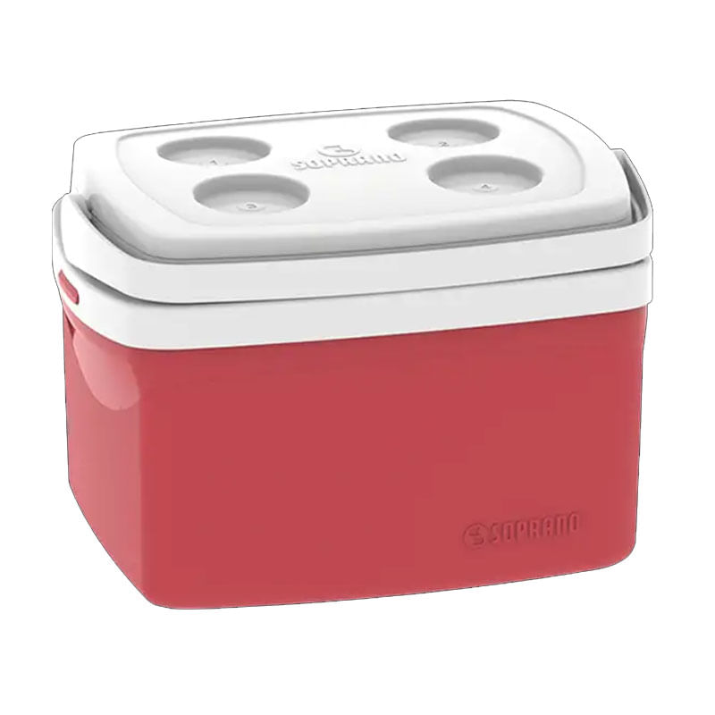 Caixa Térmica Soprano 12L Tropical Vermelho