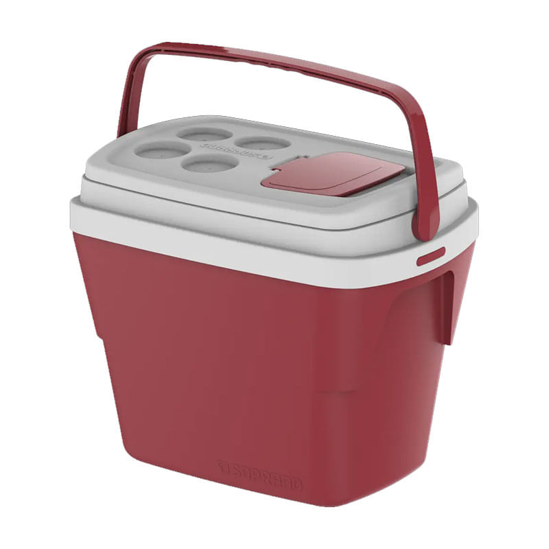 Caixa Térmica Soprano 28L Tropical Vermelha