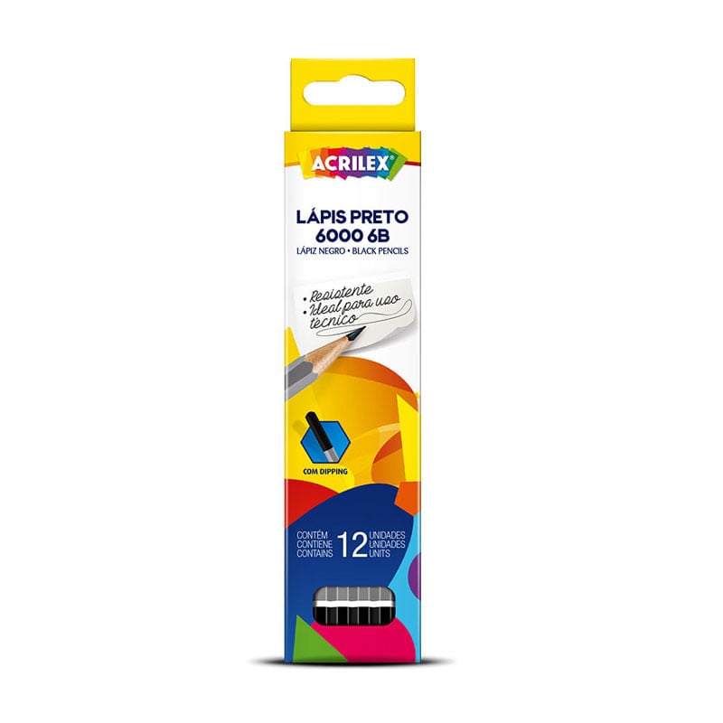 LAPIS ACRILEX 6B SEM COR