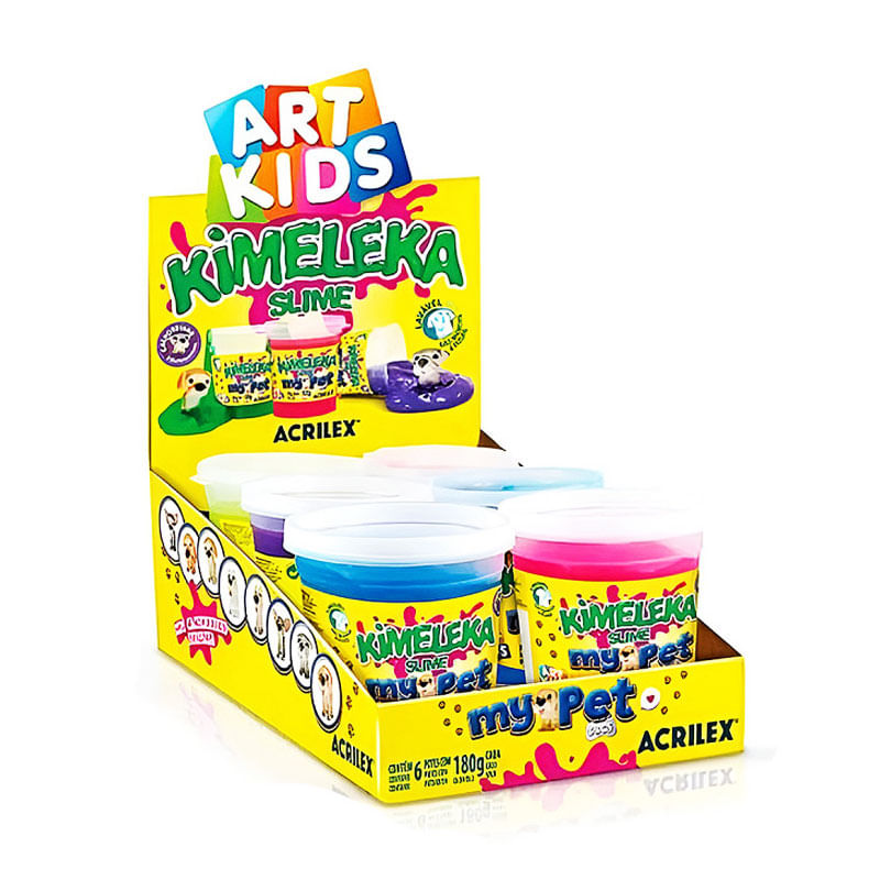 Kimeleka Acrilex My Pet Dogs Azul 180g 1un