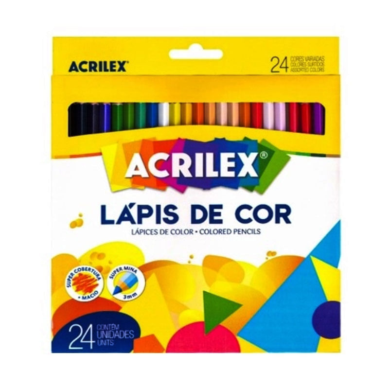 Lápis de cor Acrilex com 24un