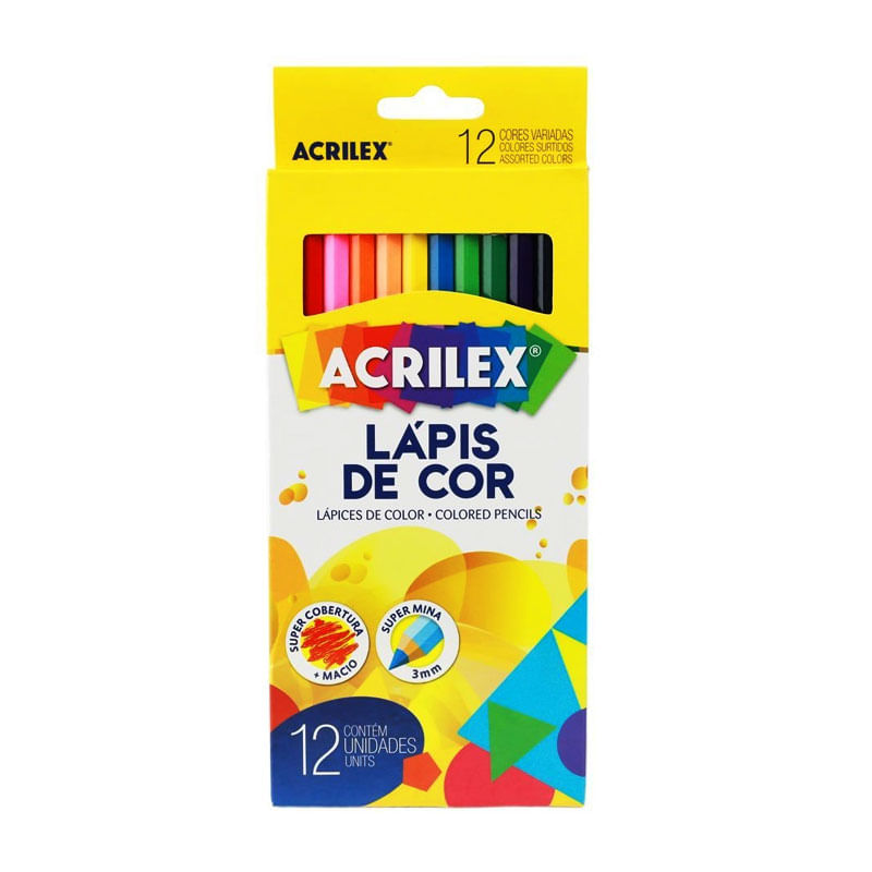 Lápis de Cor Acrilex com 12un