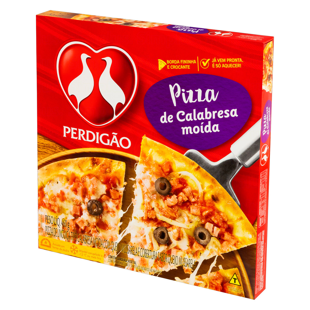 Pizza Perdigão Calabresa  Moída 460g